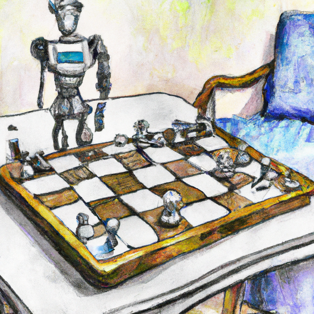 The Transformer playing chess